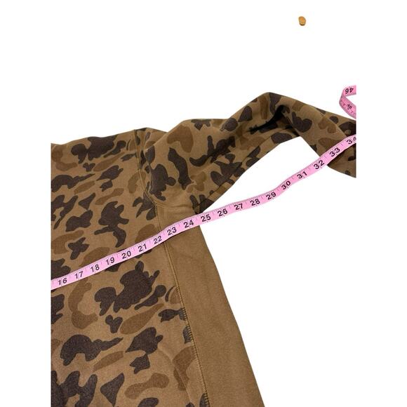 Orvis 1971 Camo Fleece Pullover Crew Neck Sweatshirt Hunting Outdoor Mens Large - Picture 6 of 7